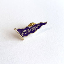 Load image into Gallery viewer, Votes for Women Pennant Pin