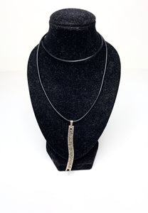 Silver Failure is Impossible Banner Necklace on Cord