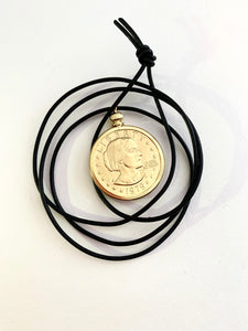 Coin Necklace on Cord