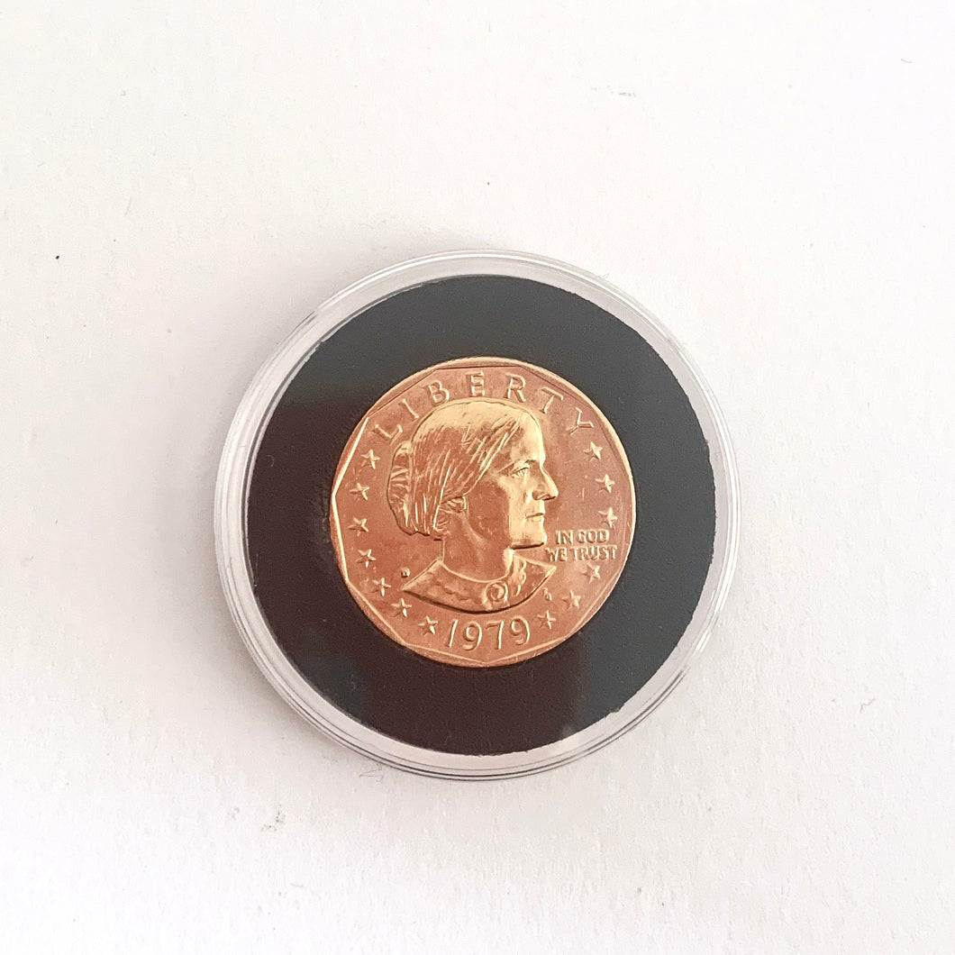 Gold Coin in Case