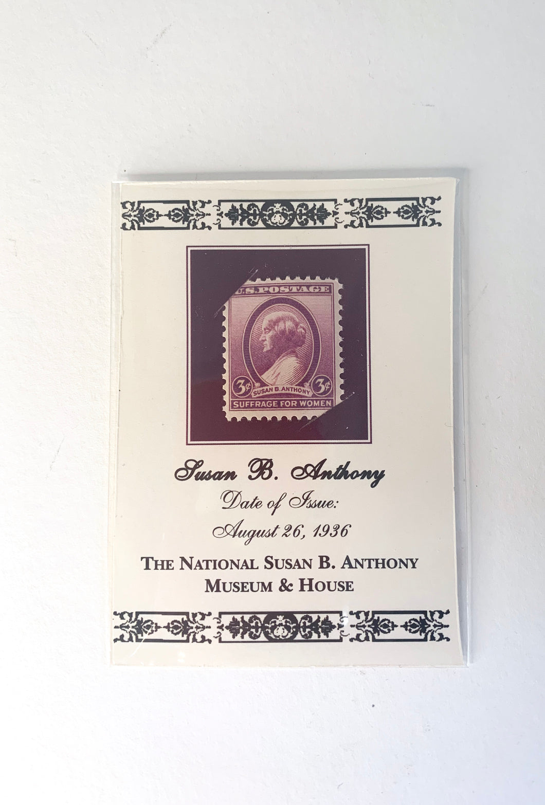 Susan B. Anthony Mint Stamp on Card