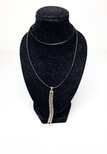 Load image into Gallery viewer, Silver Failure is Impossible Banner Necklace on Cord