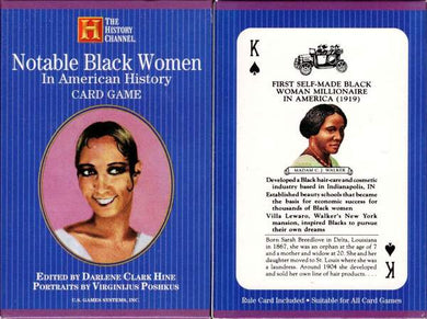 Notable Black Women- The History Channel Playing Cards